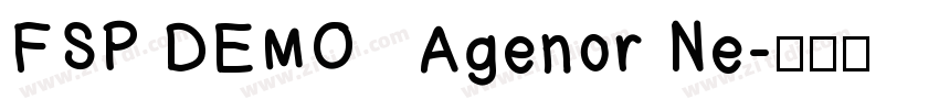 FSP DEMO   Agenor Ne字体转换